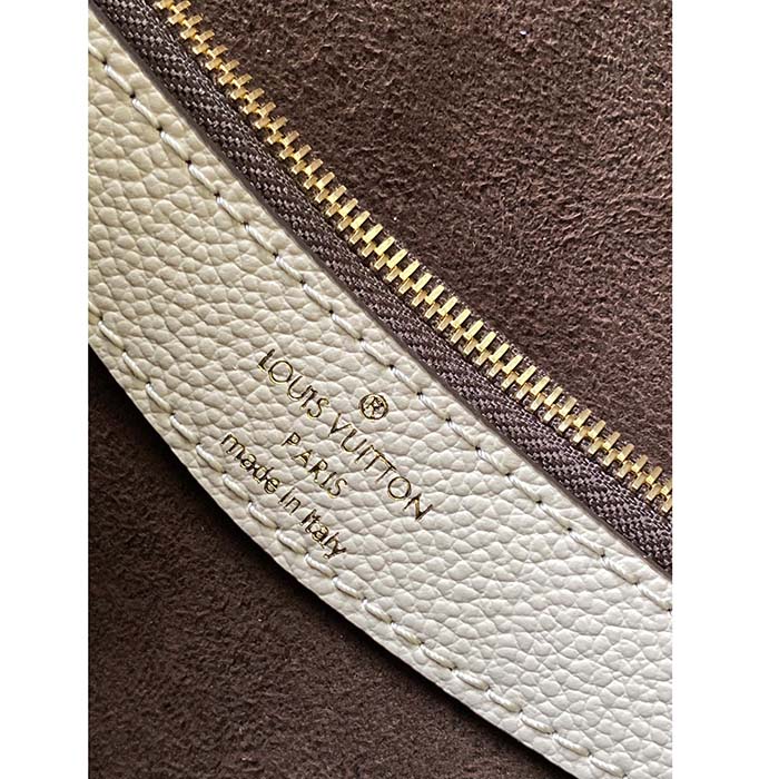 Louis Vuitton LV Women Diane Crème Beige Embossed Supple Grained Cowhide Leather (6)