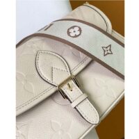 Louis Vuitton LV Women Diane Crème Beige Embossed Supple Grained Cowhide Leather (4)