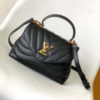 Louis Vuitton LV Women Hold Me Top-Handle Bag Black Smooth Cowhide Leather (1)
