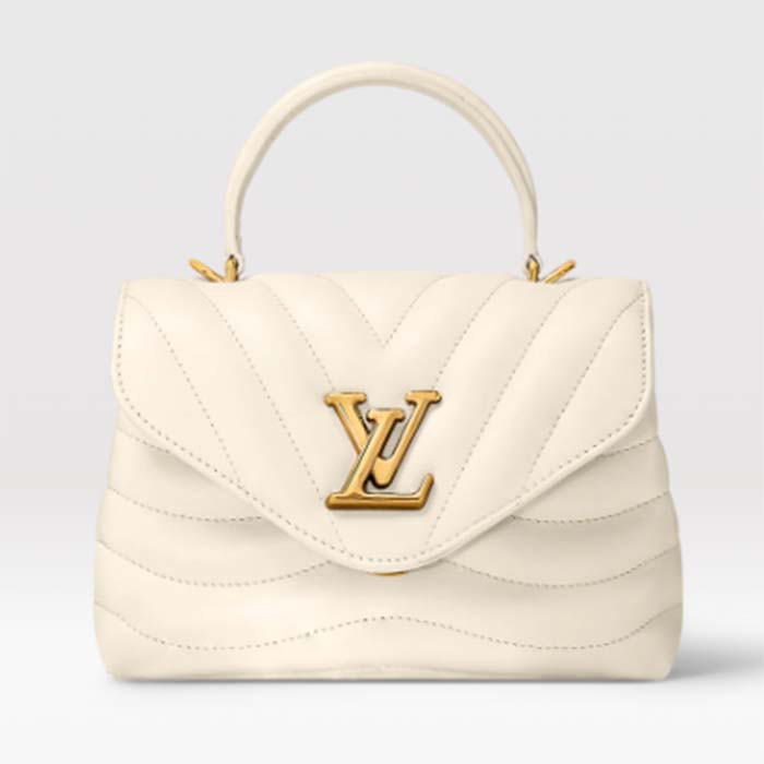 Louis Vuitton LV Women Hold Me Top-Handle Bag White Smooth Cowhide Leather