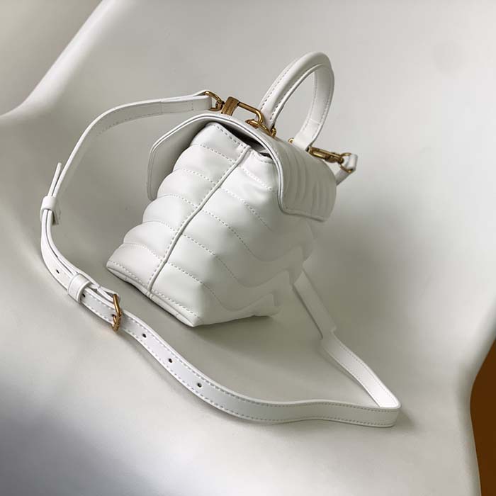 Louis Vuitton LV Women Hold Me Top-Handle Bag White Smooth Cowhide Leather (8)