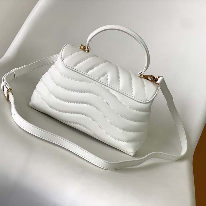 Louis Vuitton LV Women Hold Me Top-Handle Bag White Smooth Cowhide Leather (9)