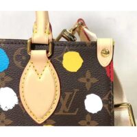 Louis Vuitton LV Women LV x YK OnTheGo PM​ Monogram Coated Canvas 3D Painted Dots Print (3)