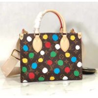 Louis Vuitton LV Women LV x YK OnTheGo PM​ Monogram Coated Canvas 3D Painted Dots Print (3)