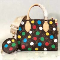 Louis Vuitton LV Women LV x YK OnTheGo PM​ Monogram Coated Canvas 3D Painted Dots Print (3)