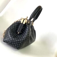 Louis Vuitton LV Women Monogram Clutch Black Calfskin Leather S-Lock (2)