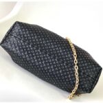 Louis Vuitton LV Women Monogram Clutch Black Calfskin Leather S-Lock - Image 4