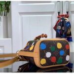 Louis Vuitton LV Women Nano Noé Monogram Coated Canvas 3D Painted Dots Print – Bild 5