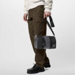 Louis Vuitton Unisex City Keepall Bag Black Graphite Damier Infini Cowhide Leather Damier Coated Canvas - Image 13