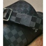 Louis Vuitton Unisex City Keepall Bag Black Graphite Damier Infini Cowhide Leather Damier Coated Canvas - Image 9