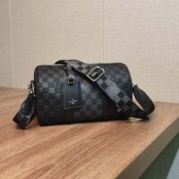 Louis Vuitton Unisex City Keepall Bag Black Graphite Damier Infini Cowhide Leather Damier Coated Canvas (3)