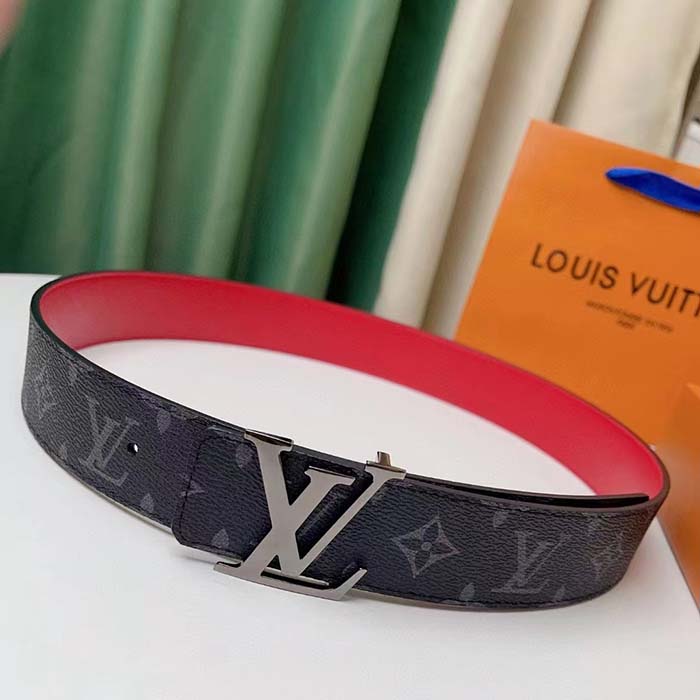 Louis Vuitton Unisex LV Initiales 40MM Reversible Belt Monogram Eclipse Canvas Front (12)