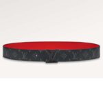 Louis Vuitton Unisex LV Initiales 40MM Reversible Belt Monogram Eclipse Canvas Front