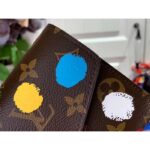 Louis Vuitton Unisex LV x YK Sarah Wallet Monogram Coated Canvas 3D Painted Dots Print - Imagen 8