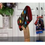 Louis Vuitton Unisex LV x YK Sarah Wallet Monogram Coated Canvas 3D Painted Dots Print - Imagen 4