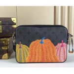 Louis Vuitton Unisex LV x YK Trio Messenger Monogram Eclipse Reverse Coated Canvas Pumpkin - Image 3