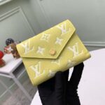 Louis Vuitton Unisex Victorine Wallet Lemon Yellow Monogram Empreinte Embossed Supple Grained Cowhide - Imagen 4