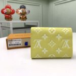 Louis Vuitton Unisex Victorine Wallet Lemon Yellow Monogram Empreinte Embossed Supple Grained Cowhide - Imagen 6