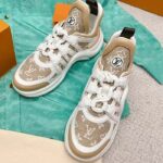 Louis Vuitton Women LV Archlight Sneaker Beige Monogram Denim Oversized Rubber Outsole - immagine 5
