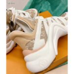 Louis Vuitton Women LV Archlight Sneaker Beige Monogram Denim Oversized Rubber Outsole - immagine 10