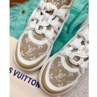 Louis Vuitton Women LV Archlight Sneaker Beige Monogram Denim Oversized Rubber Outsole (2)