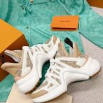 Louis Vuitton Women LV Archlight Sneaker Beige Monogram Denim Oversized Rubber Outsole - immagine 6