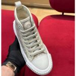 Louis Vuitton Women LV Squad Sneaker Boot Beige Monogram Denim Circle Double Laces - immagine 7