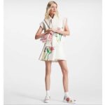 Louis Vuitton Women LV Time Out Sneaker White Printed Calf Leather Monogram Flowers – Bild 12