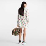 Louis Vuitton Women LV x YK Painted Dots Masculine Shirt Silk White Regular Fit - immagine 12