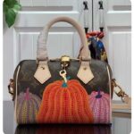 Louis Vuitton Women LV x YK Speedy Bandoulière 20 Monogram Coated Canvas Pumpkin Print - Imagen 2