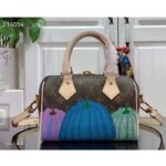 Louis Vuitton Women LV x YK Speedy Bandoulière 20 Monogram Coated Canvas Pumpkin Print - Imagen 3
