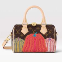 Louis Vuitton Women LV x YK Speedy Bandoulière 20 Monogram Coated Canvas Pumpkin Print (9)