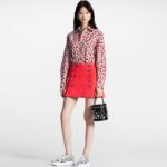 Louis Vuitton Women LV x YK Time Out Sneaker White Printed Calf Leather Monogram Flowers - immagine 11