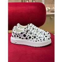 Louis Vuitton Women LV x YK Time Out Sneaker White Printed Calf Leather Monogram Flowers (3)