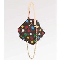 Louis Vuitton Women LVxYK Square Monogram Coated Canvas 3D Painted Dots Print (10)