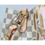 Louis Vuitton Women NeoNoé MM Bucket Bag Damier Azur Coated Canvas - Image 9