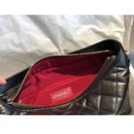 Chanel CC Gabrielle Hobo Medium Bag Black Goatskin Gold Silver-Tone Metal - immagine 8