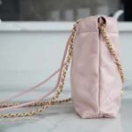 Chanel Women CC 22 Mini Handbag Shiny Calfskin Gold-Tone Metal Light Pink - Image 9