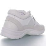 Chanel Women CC Low Top Sneakers Calfskin Suede Triple White - Image 5