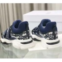 Dior Unisex CD D-Wander Sneaker Deep Blue Dior Oblique Technical Fabric (1)