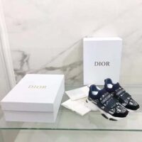 Dior Unisex CD D-Wander Sneaker Deep Blue Dior Oblique Technical Fabric (1)