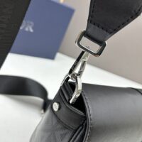 Dior Unisex Hit The Road Bag Strap Black CD Diamond Canvas Smooth Calfskin (1)