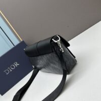 Dior Unisex Hit The Road Bag Strap Black CD Diamond Canvas Smooth Calfskin (1)