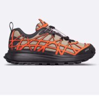 Dior Unisex Shoes CD B31 Runner Sneaker Beige Technical Mesh Orange Rubber Warped Cannage (1)
