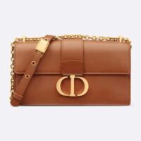 Dior Women CD 30 Montaigne East-West Bag Chain Golden Saddle Calfskin (1)