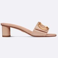 Dior Women CD C’est Dior Heeled Slide Nude Patent Calfskin (12)