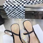 Dior Women CD C'est Dior Slingback Pump Black Patent Calfskin Stretch Leather - Image 9