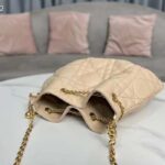Dior Women CD Medium Ammi Bag Sand Pink Supple Macrocannage Lambskin - immagine 7