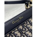 Dior Women CD Medium Dior Key Bag Blue Dior Oblique Jacquard – Image 7