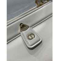 Dior Women CD Medium Dior Key Bag Dusty Ivory Box Calfskin (1)